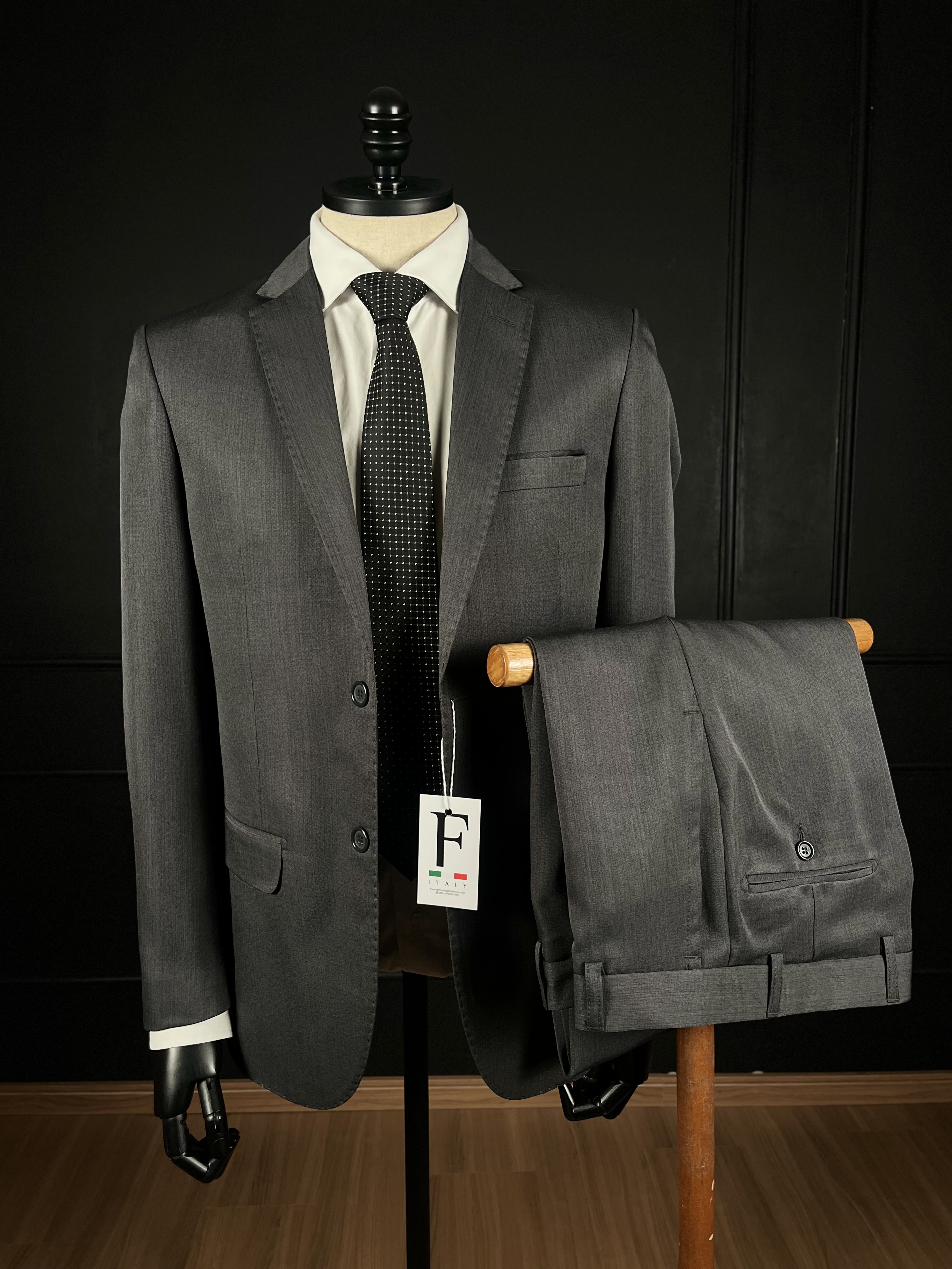 Costume Poliviscose Lapela Notch