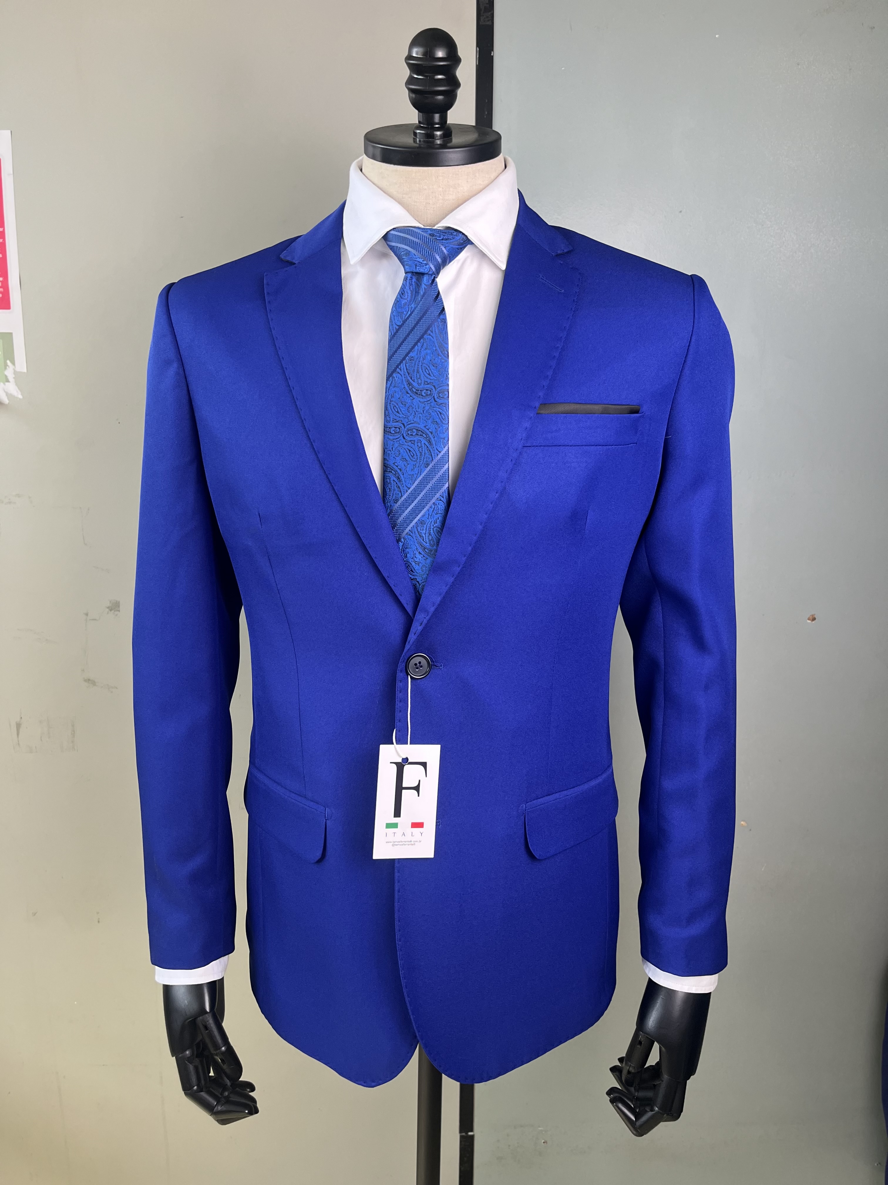 Costume Poliviscose Lapela Notch